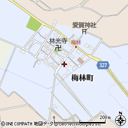 滋賀県東近江市梅林町223周辺の地図