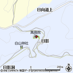 愛知県豊田市山谷町日向道下周辺の地図
