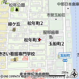 愛知県名古屋市中川区松年町3丁目33-1周辺の地図