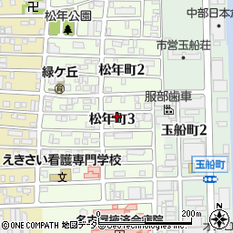 愛知県名古屋市中川区松年町3丁目35周辺の地図