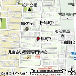 愛知県名古屋市中川区松年町3丁目37周辺の地図