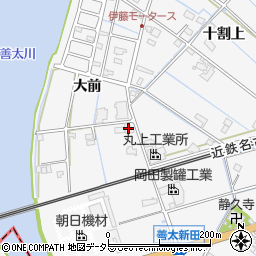 愛知県愛西市善太新田町大前120周辺の地図