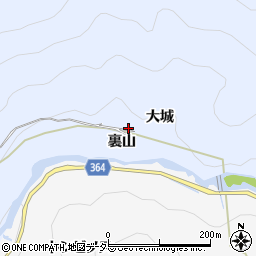 愛知県豊田市山谷町（大城）周辺の地図