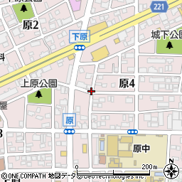 愛知県名古屋市天白区原周辺の地図