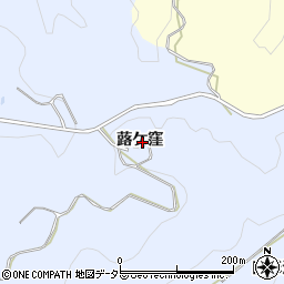 愛知県豊田市山谷町蕗ケ窪周辺の地図