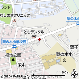 愛知県日進市折戸町梨子ノ木周辺の地図