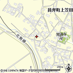 三重県いなべ市員弁町上笠田1889周辺の地図