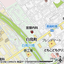 滋賀県近江八幡市白鳥町26周辺の地図