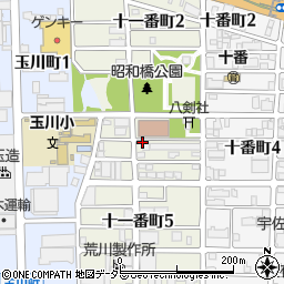 愛知県名古屋市中川区十一番町周辺の地図