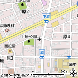 村瀬新聞店原中央店周辺の地図