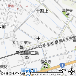 愛知県愛西市善太新田町十割上79周辺の地図