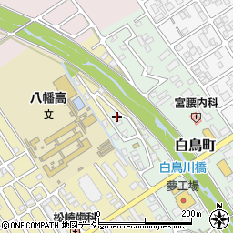 滋賀県近江八幡市白鳥町24周辺の地図
