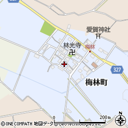 滋賀県東近江市梅林町346周辺の地図