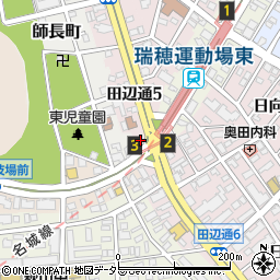名古屋市役所　緑政土木局瑞穂運動場東自転車駐車場管理事務所周辺の地図