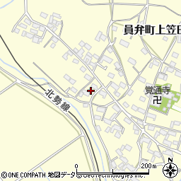 三重県いなべ市員弁町上笠田2085周辺の地図