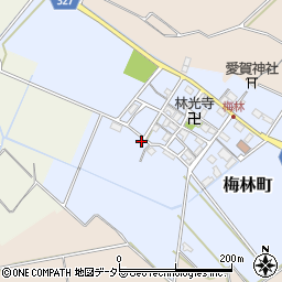 滋賀県東近江市梅林町605周辺の地図