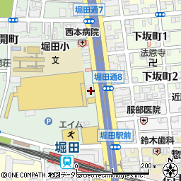愛知銀行堀田支店 ＡＴＭ周辺の地図