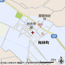 滋賀県東近江市梅林町221周辺の地図
