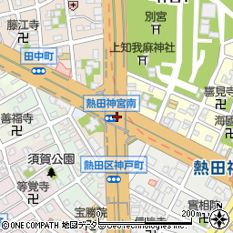 熱田神宮南周辺の地図