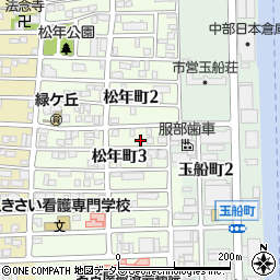 愛知県名古屋市中川区松年町3丁目5-4周辺の地図