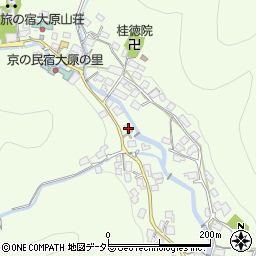 京都府京都市左京区大原草生町190周辺の地図