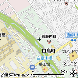 滋賀県近江八幡市白鳥町21周辺の地図