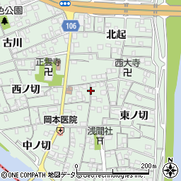 愛知県名古屋市中川区下之一色町北ノ切周辺の地図