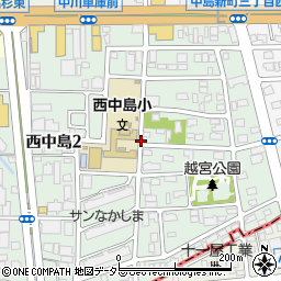 愛知県名古屋市中川区西中島周辺の地図
