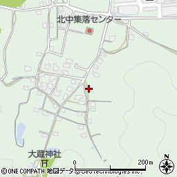 兵庫県丹波市柏原町北中214周辺の地図