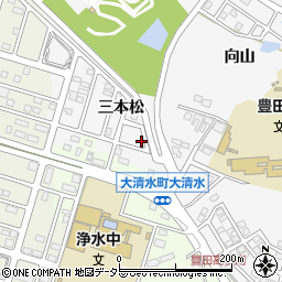 愛知県豊田市伊保町三本松55周辺の地図
