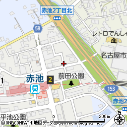 愛知県日進市赤池2丁目周辺の地図