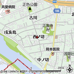 愛知県名古屋市中川区下之一色町西ノ切周辺の地図
