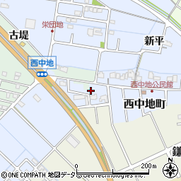 愛知県弥富市西中地町中島5周辺の地図
