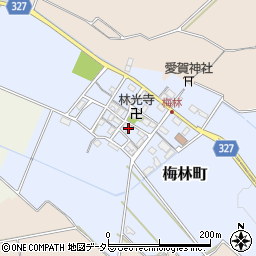 滋賀県東近江市梅林町286周辺の地図