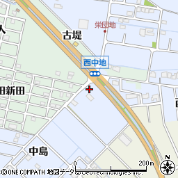 愛知県弥富市西中地町中島23周辺の地図