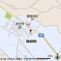 滋賀県東近江市梅林町164周辺の地図