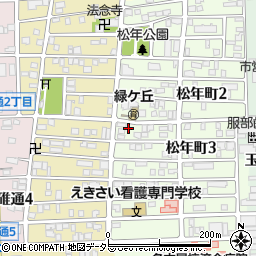 愛知県名古屋市中川区松年町3丁目12周辺の地図