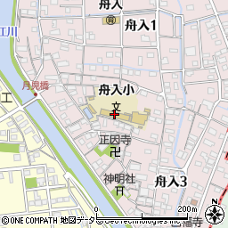 蟹江町立舟入小学校周辺の地図