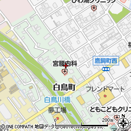 滋賀県近江八幡市白鳥町30-1周辺の地図