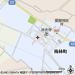 滋賀県東近江市梅林町345周辺の地図