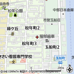 愛知県名古屋市中川区松年町3丁目4-1周辺の地図