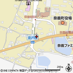 奈義郵便局周辺の地図