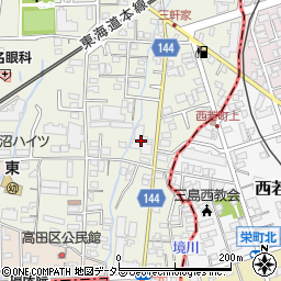 静岡県駿東郡長泉町下土狩105-17周辺の地図