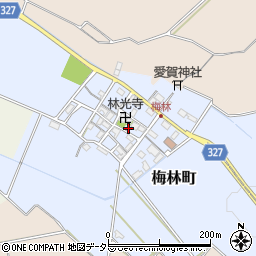 滋賀県東近江市梅林町280周辺の地図