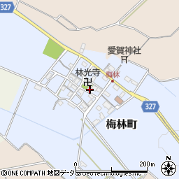 滋賀県東近江市梅林町280周辺の地図