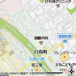 滋賀県近江八幡市白鳥町28周辺の地図