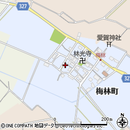 滋賀県東近江市梅林町340周辺の地図