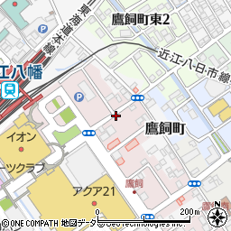 ニッポンレンタカー近江八幡駅南口営業所周辺の地図