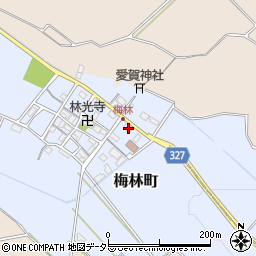 滋賀県東近江市梅林町165周辺の地図