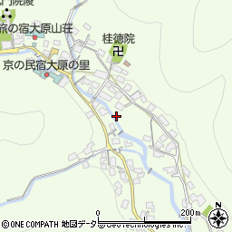 京都府京都市左京区大原草生町92周辺の地図